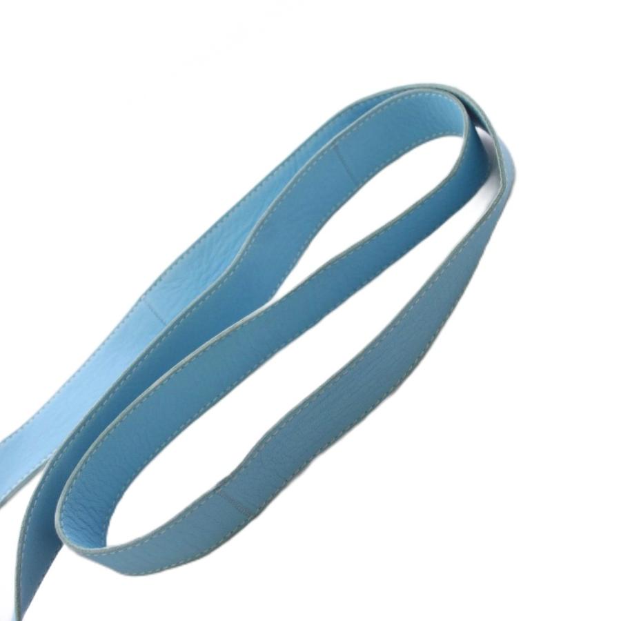 エルメス HERMES クルードセル ショルダーバッグ 水色 □O刻印 /KH HERMES（エルメス） クルードセル ショルダーバッグ 水色 □O刻印 /KH