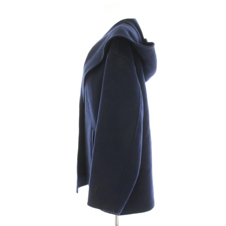 プラステ PLST 24AW ウールブレンドリバーフーディーコート ミドル M