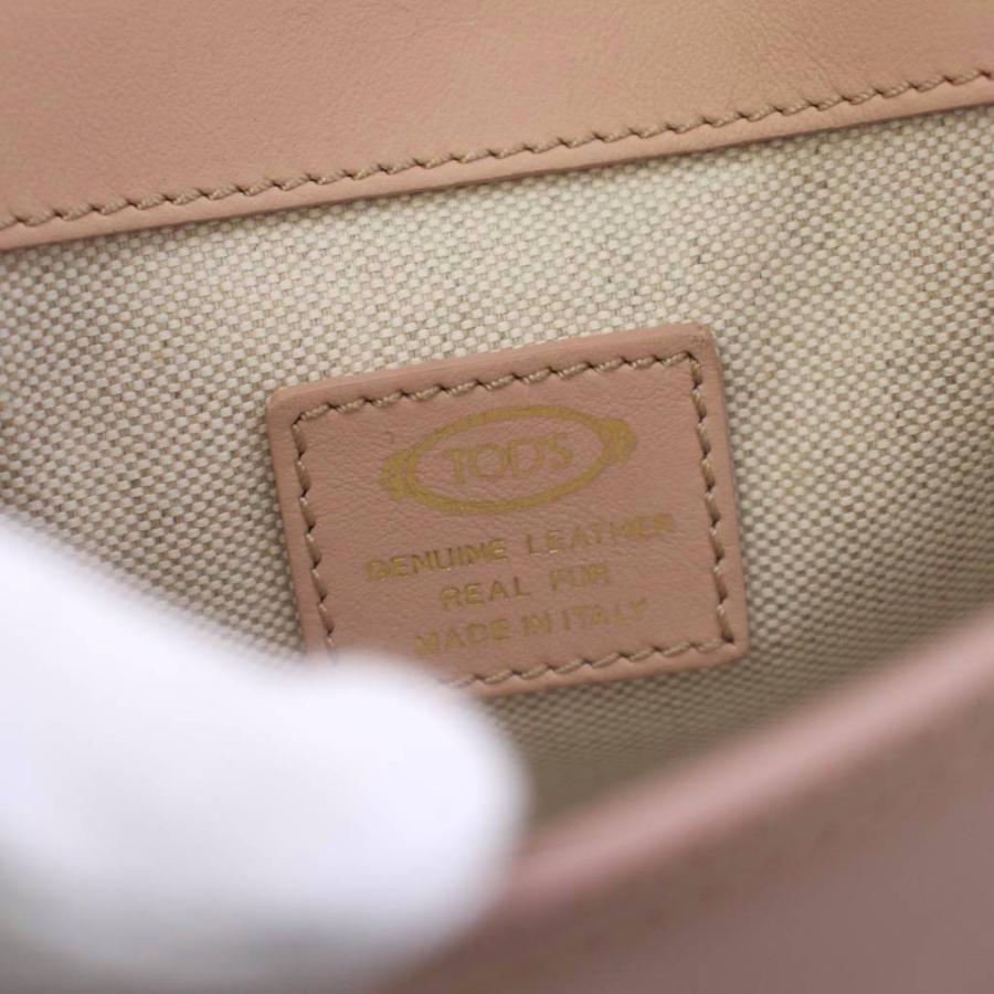 トッズ Kate ケイト ムートンバッグ ショルダーバッグ ピンクベージュ トッズ TOD'S Kate ケイト ムートンバッグ ショルダーバッグ ピンク
