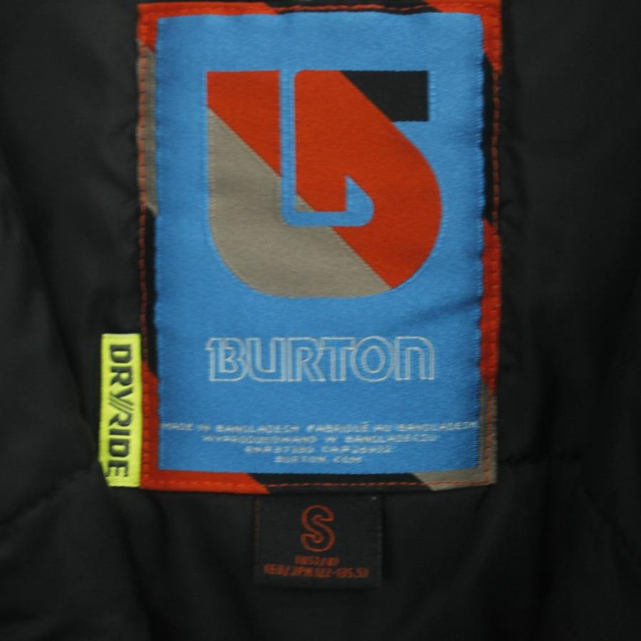 Burtonバートンスキーウェアスノーボードジャケットパーカーフード付き迷彩茶色 バートン BURTON 中綿ジャケット S 茶色 迷彩柄 フード付き スノボ