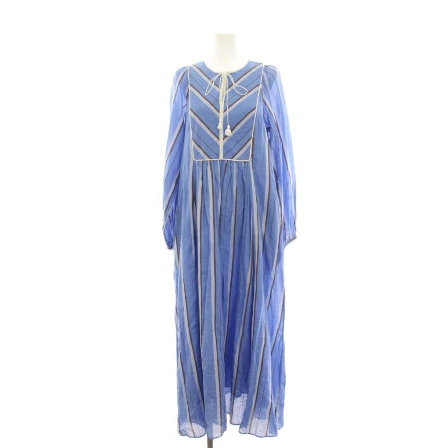 ヌキテパ NE QUITTEZ PAS! COTTON VOILE STRIPE DRESS コットンボイル