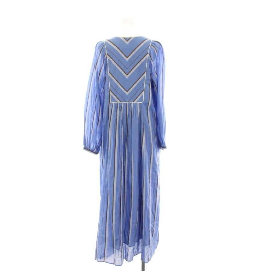 ヌキテパ NE QUITTEZ PAS! COTTON VOILE STRIPE DRESS コットンボイル