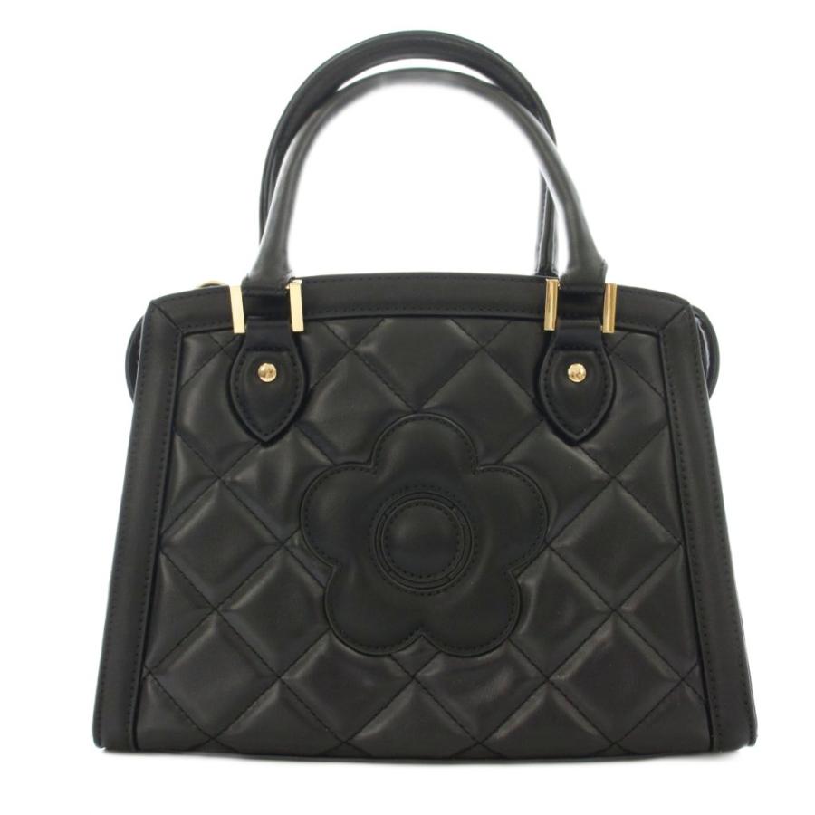 マリークワント MARY QUANT キルティング ハンドバッグ 花柄 2WAY 