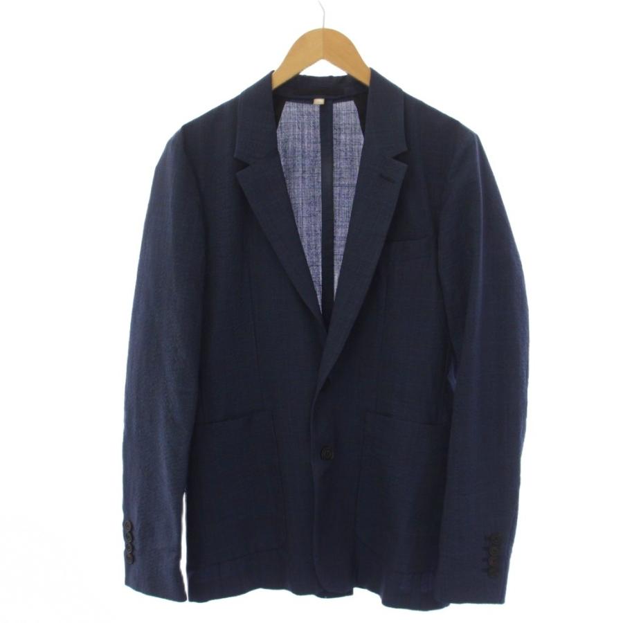 BURBERRY（バーバリー） テーラードジャケット ウール 46R 青 /BM
