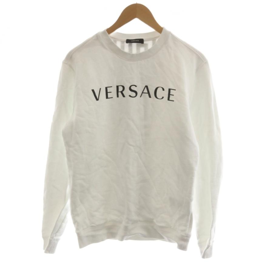 ヴェルサーチ ヴェルサーチェ スウェット トレーナー M 白 1008283 ヴェルサーチ ヴェルサーチェ VERSACE スウェット トレーナー ロゴ M