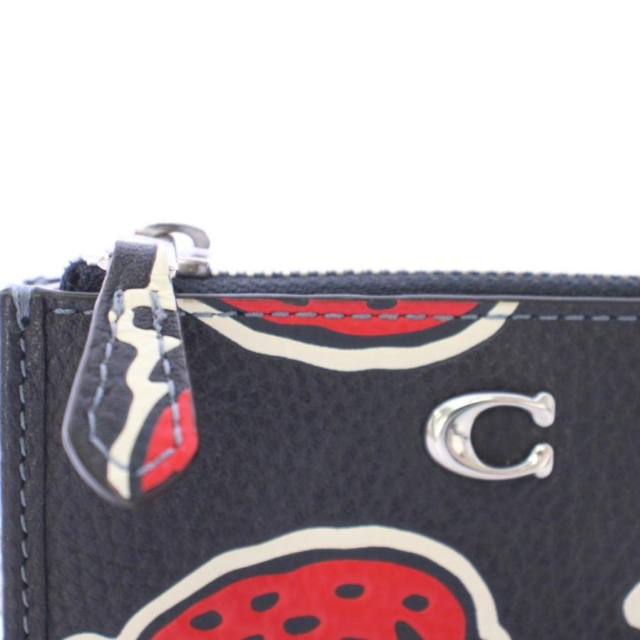 COACH（コーチ） ミニ スキニー ID ケース ストロベリー プリント
