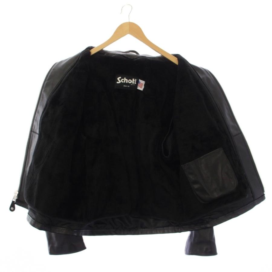 ショット SCHOTT 643 シングルライダースジャケット レザー 44 黒