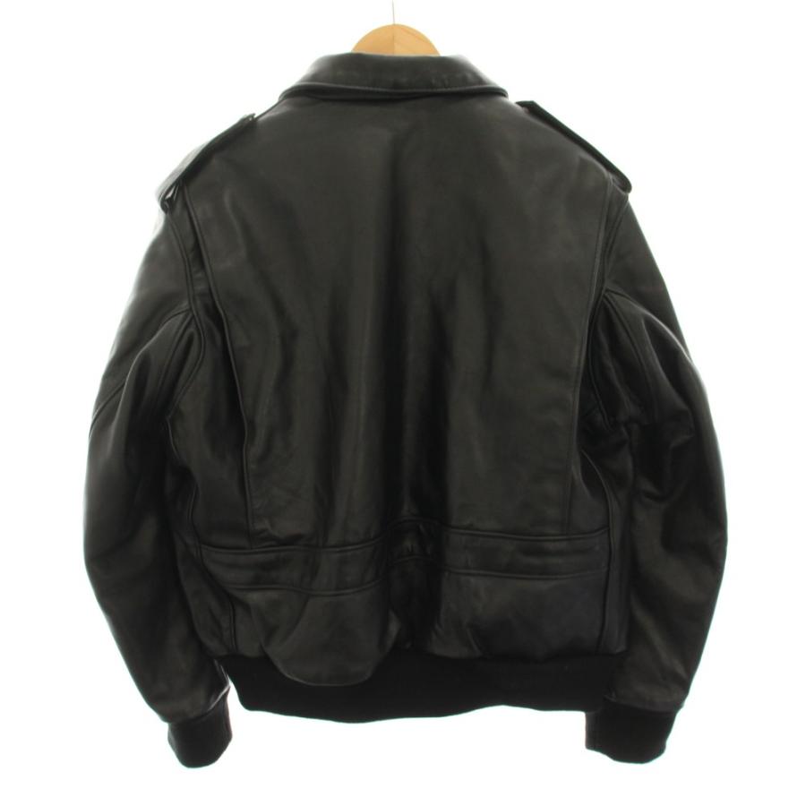 ショット SCHOTT A-2レザーフライトジャケット アウター ライナー 44 黒 ブラック 184SM /YT メンズの画像