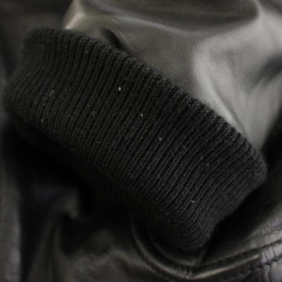 ショット SCHOTT A-2レザーフライトジャケット アウター ライナー 44 黒 ブラック 184SM /YT メンズの画像
