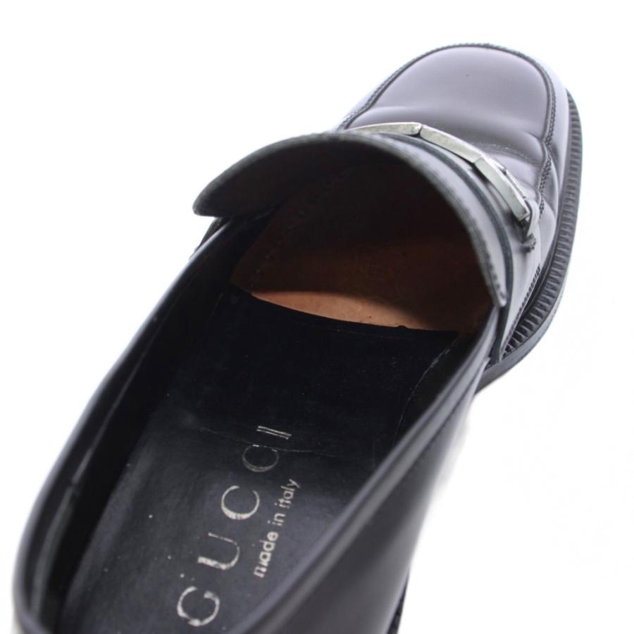 GUCCI（グッチ） ホースビットローファー レザー 40 E 黒 ブラック