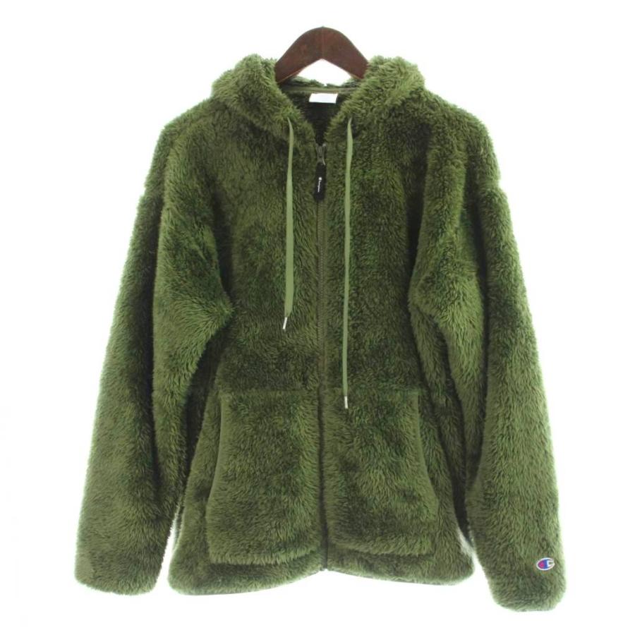Champion（チャンピオン） パーカー ジャケット 上着 M カーキ ボア 