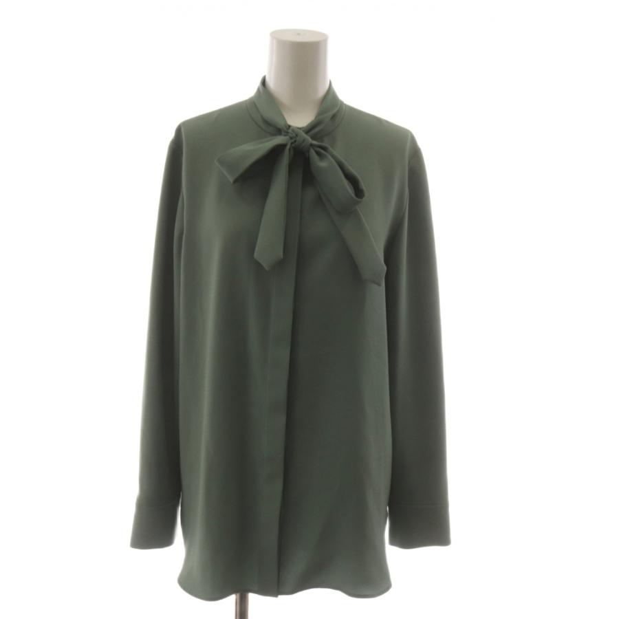 theory luxe ボウタイブラウス JENS MARVINE グリーン38 theory luxe ボウタイブラウス JENS MARVINE グリーン38