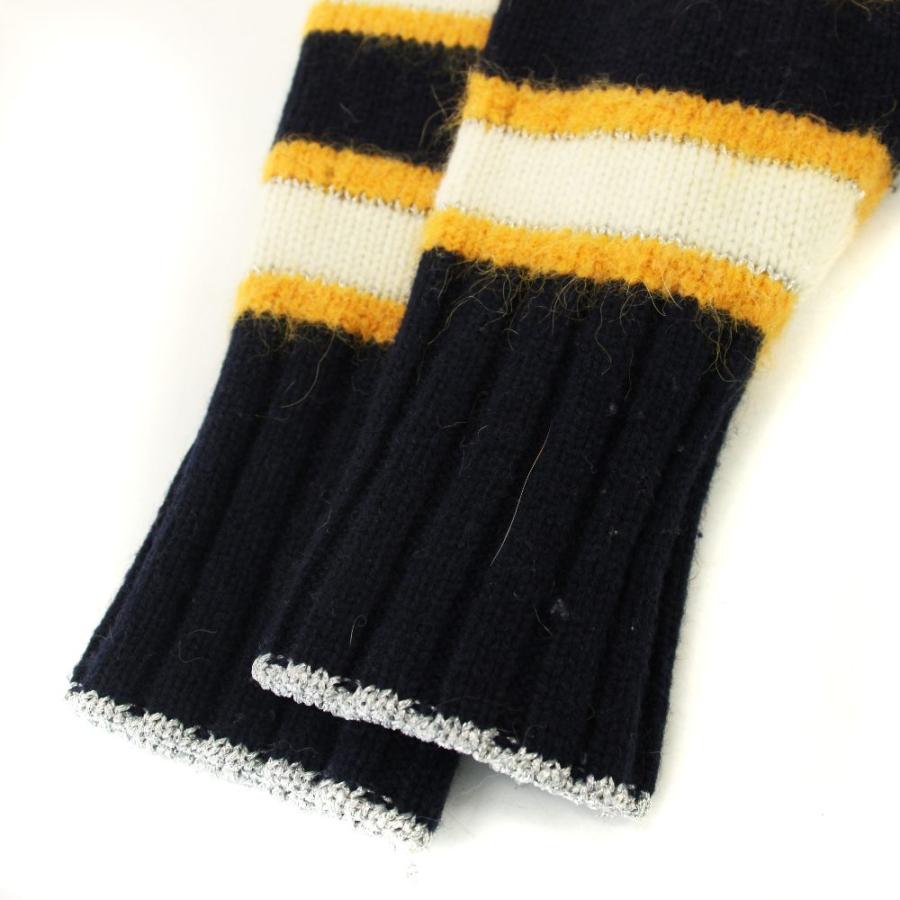 マカフィー MACPHEE トゥモローランド カシミヤ混 ボーダー ニット