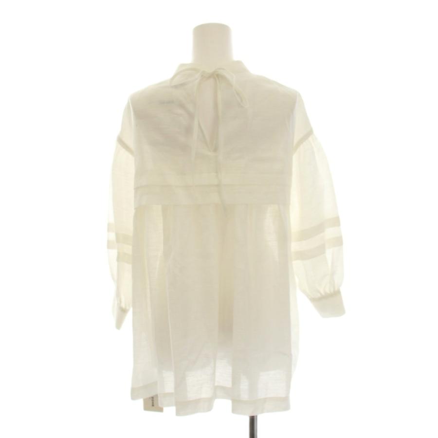 未使用品 シンゾーン Shinzone 26SS シアー タック ブラウス シャツ 
