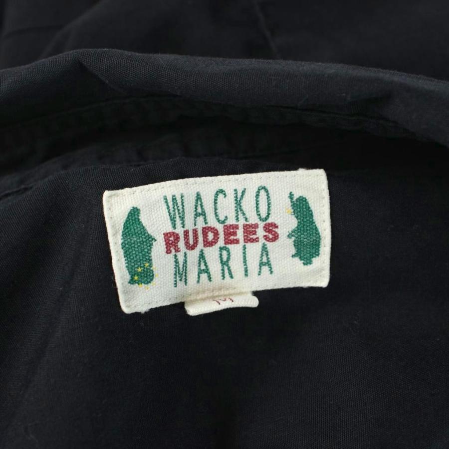 WACKO MARIA（ワコマリア） ワークシャツ M 黒 ブラック 半袖 ワッペン