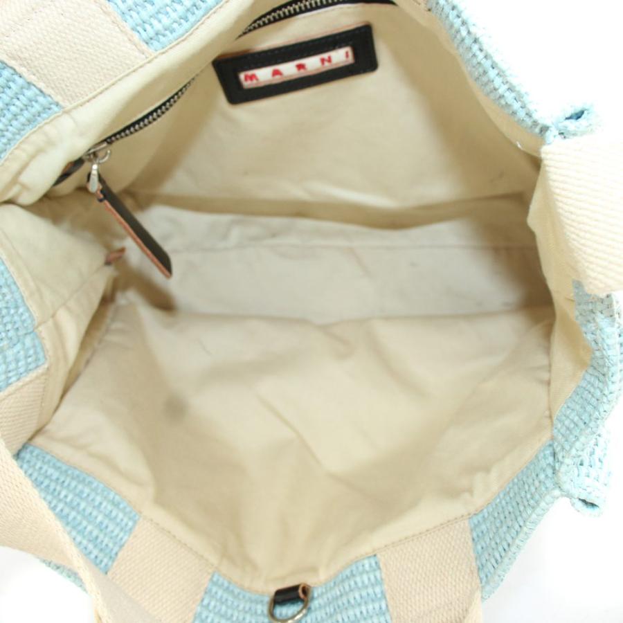 マルニ SMALL TOTE かごバッグ ハンドバッグ ショルダーバッグ 水色 MARNI（マルニ） MARNI SMALL TOTE かごバッグ ハンドバッグ