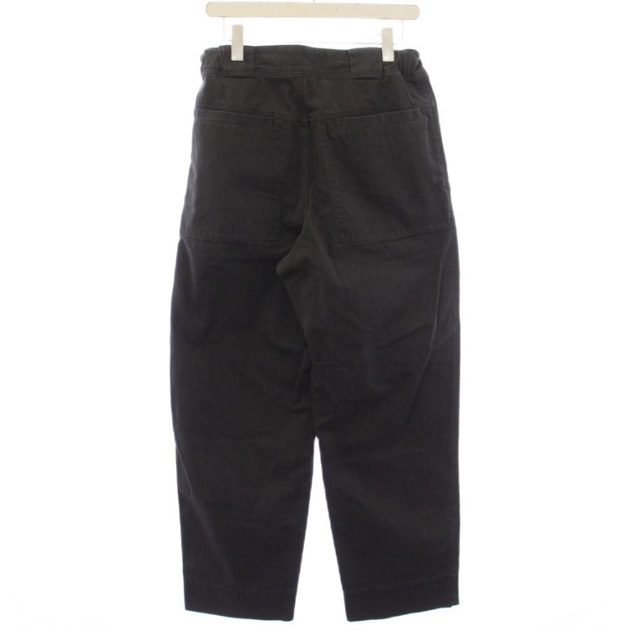 未使用品 マーガレットハウエル MHL. 25SS チノパン パンツ ジップフライ ヴィンテージ加工 M 黒 ブラック 596-5240208 /TK メンズ_1