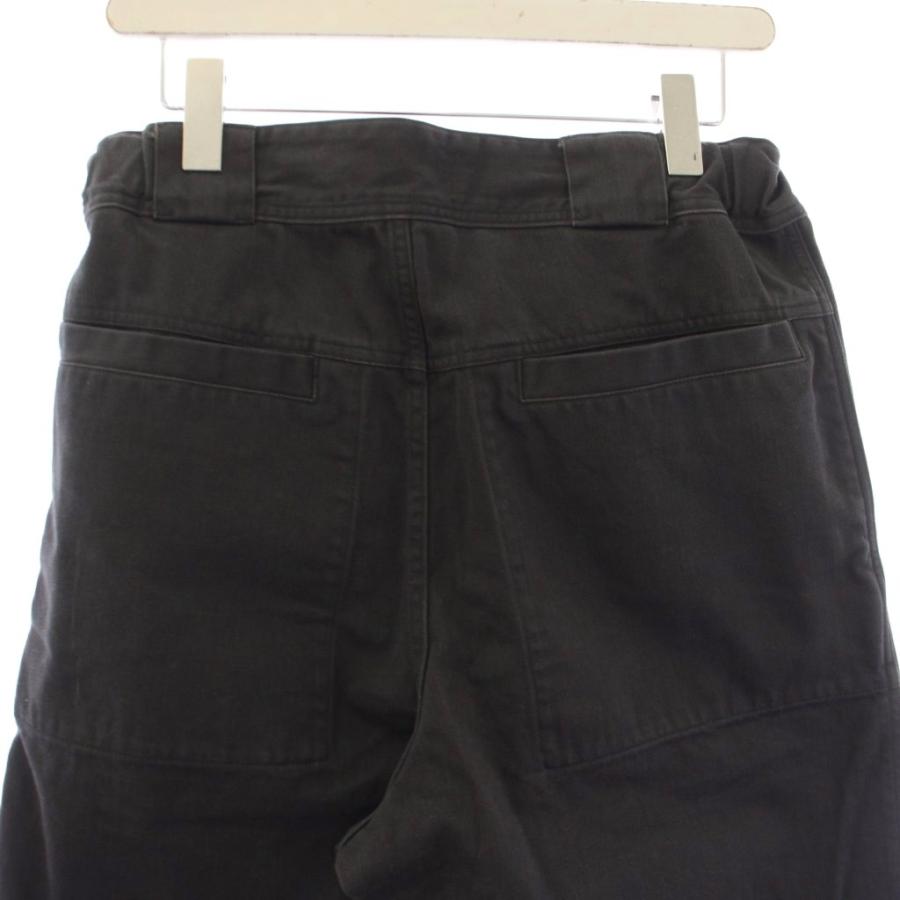 未使用品 マーガレットハウエル MHL. 25SS チノパン パンツ ジップフライ ヴィンテージ加工 M 黒 ブラック 596-5240208 /TK メンズ_3