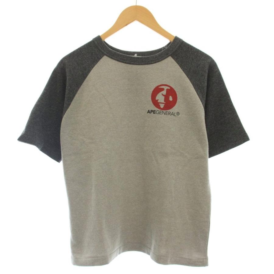 初期タグA BATHING APE 90s半袖スウェット 【前V クルーネック】 初期