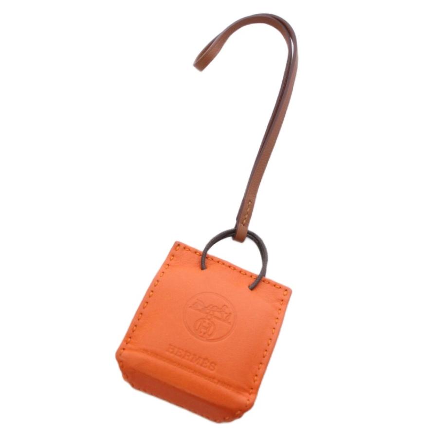 【美品】HERMES エルメス サックオランジュ オレンジ キーホルダー HERMES（エルメス） サック オランジュ Sac Orange キーホルダー