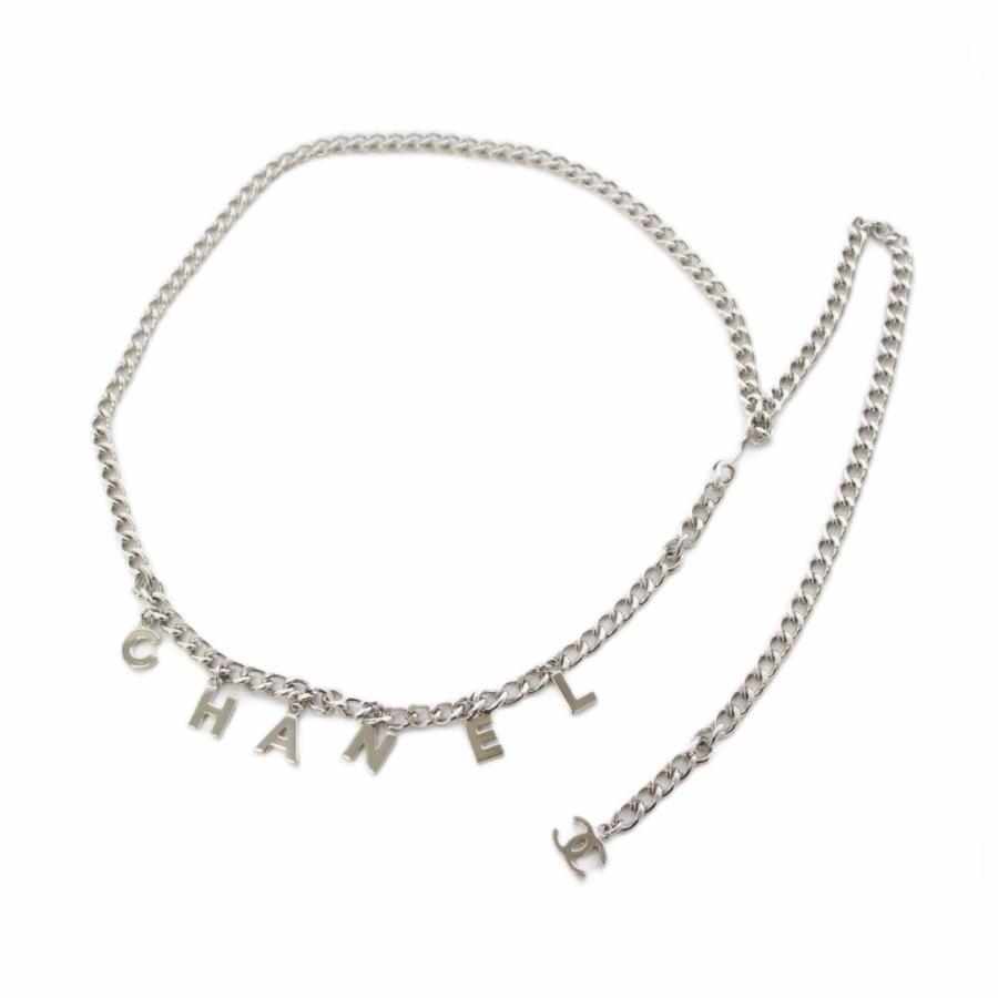 シャネル CHANEL ロゴチェーンベルト チェーンベルト シルバー レディース CHANEL（シャネル） ココマーク ロゴ チェーンベルト シルバーカラー