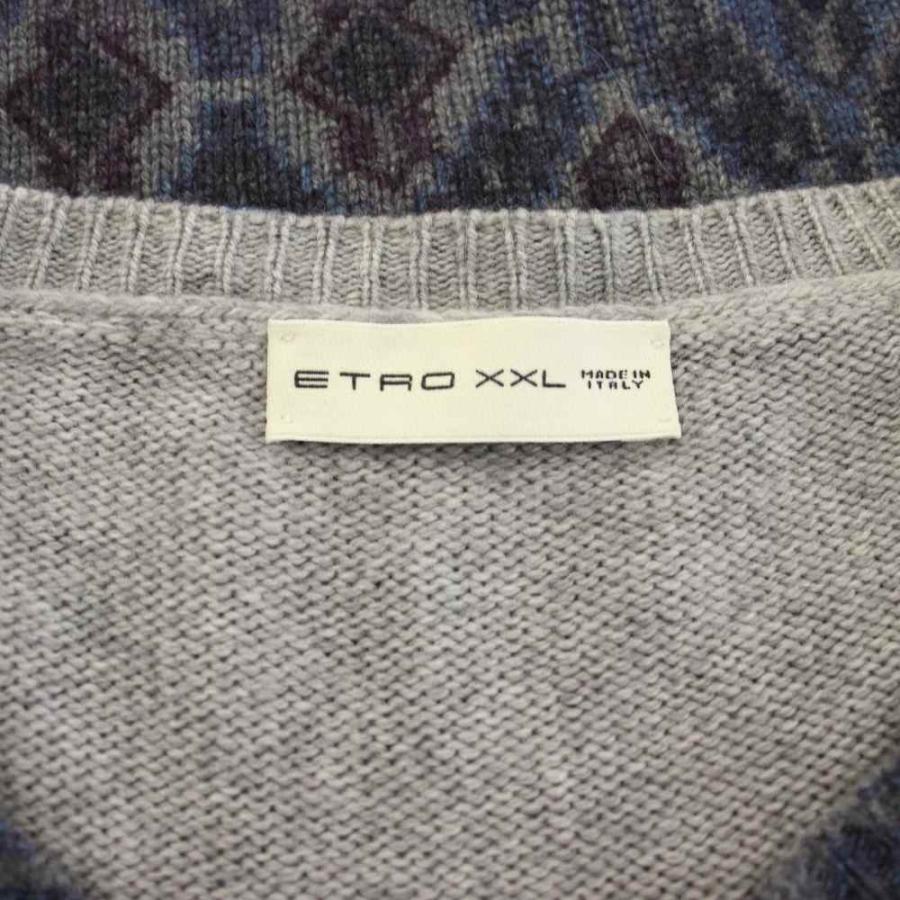 ETRO（エトロ） ニット セーター カシミヤ100％ クルーネック 総柄
