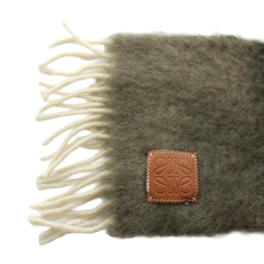 LOEWE（ロエベ） アナグラム マフラー フリンジ モヘア マルチカラー