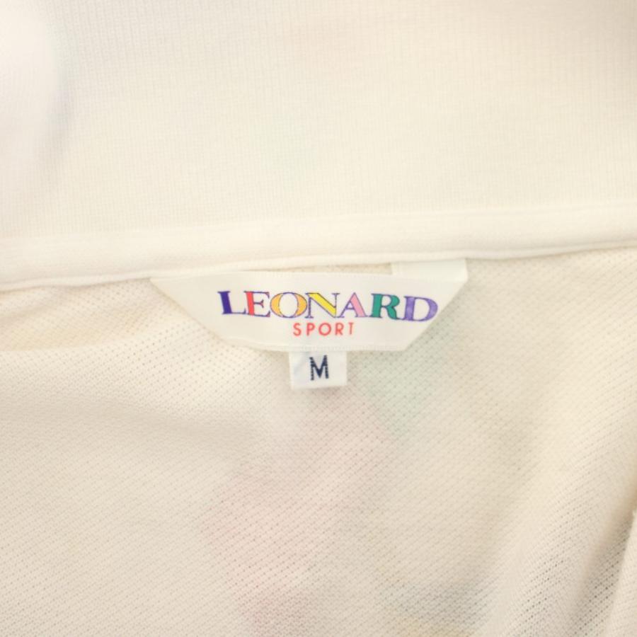 レオナールスポーツ LEONARD SPORT ポロシャツ 半袖 M マルチカラー 赤