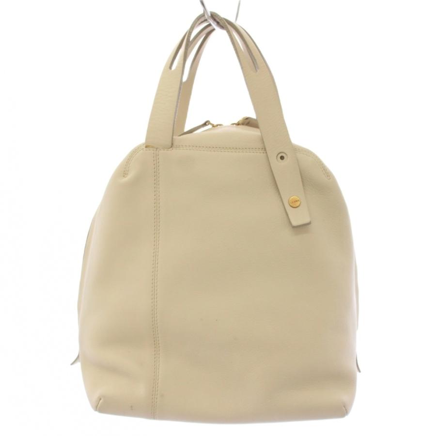 LOEWE（ロエベ） ハンドバッグ レザー ポーチ付き 白 アイボリー /TK 