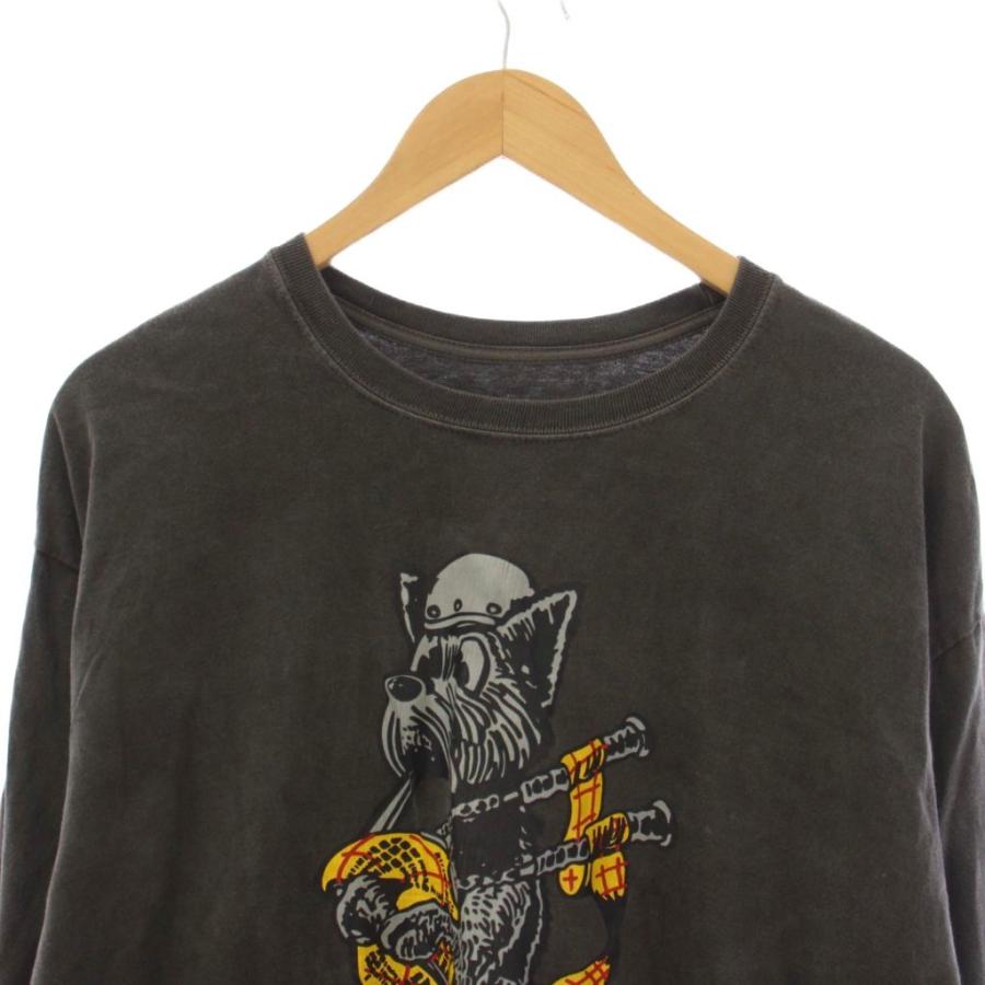 ネイバーフッド NEIGHBORHOOD Tシャツ カットソー 長袖 プリント XL 黒