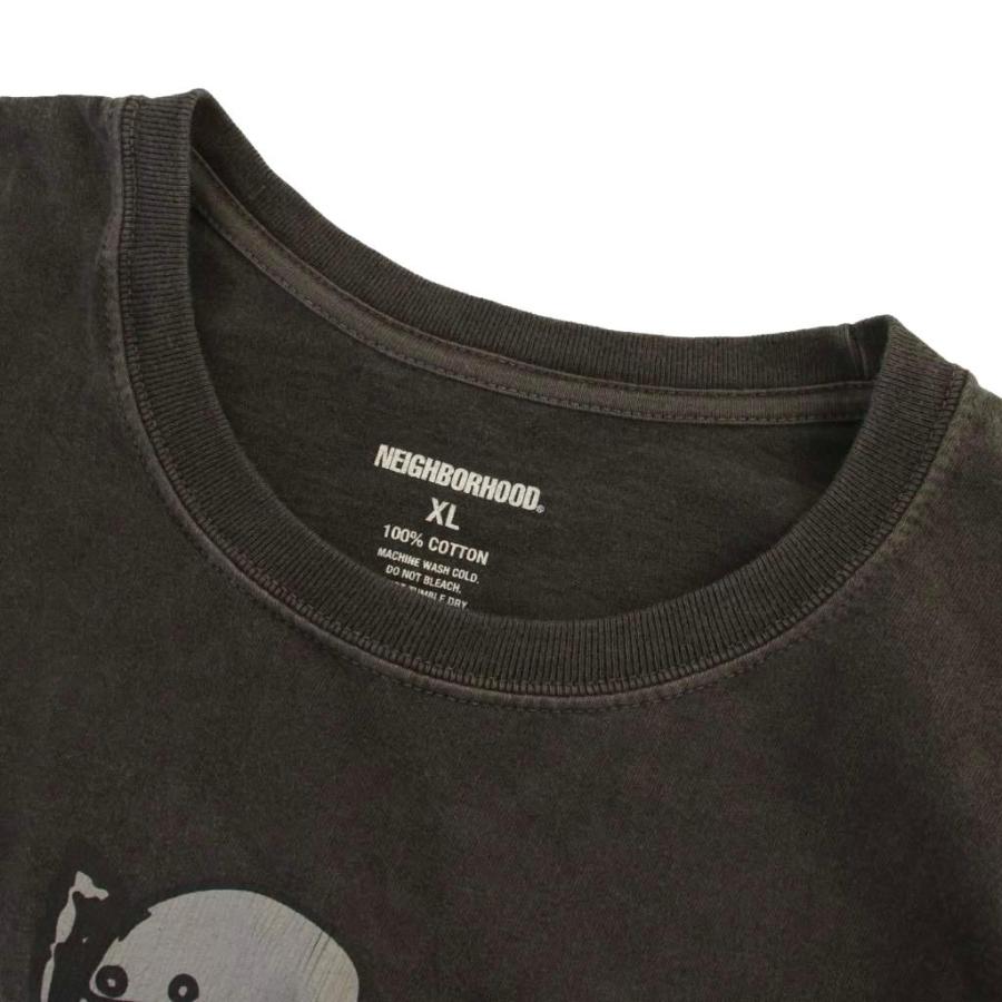 ネイバーフッド NEIGHBORHOOD Tシャツ カットソー 長袖 プリント XL 黒