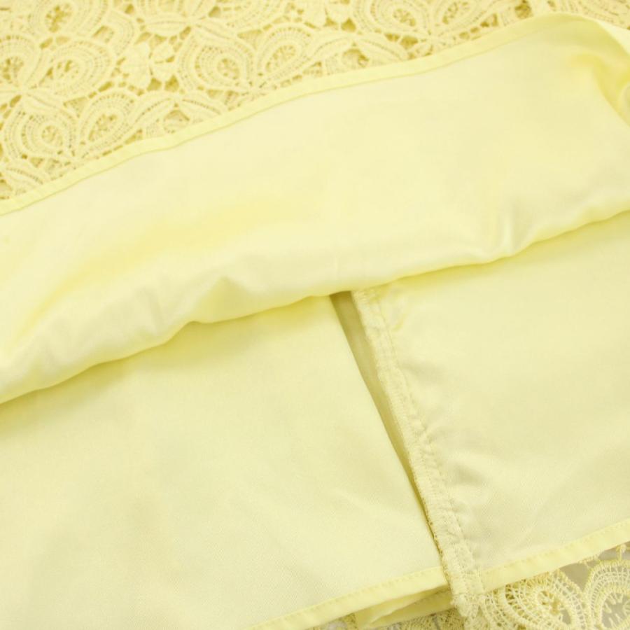 アナイ ANAYI 20SS スカート ロング フレア 総レース 花柄 サイド
