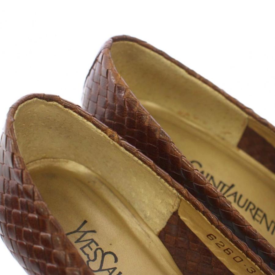 Yves Saint Laurent（イヴ・サンローラン） パンプス 編み込み レザー