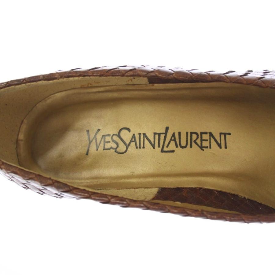 Yves Saint Laurent（イヴ・サンローラン） パンプス 編み込み レザー