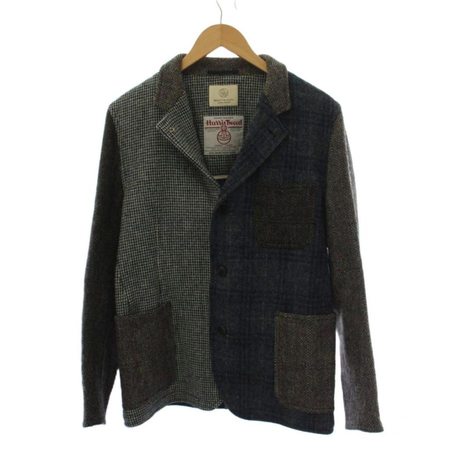 B&Y ユナイテッドアローズ ビューティー&ユース Harris Tweed エルボー 