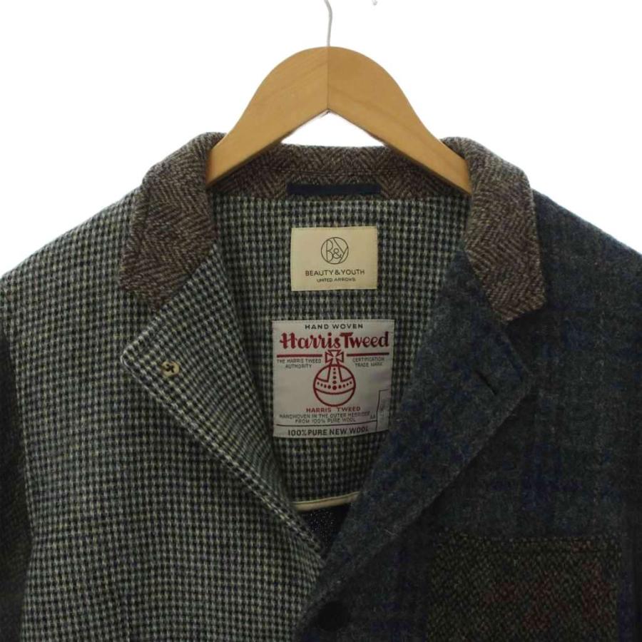 B&Y ユナイテッドアローズ ビューティー&ユース Harris Tweed エルボー 