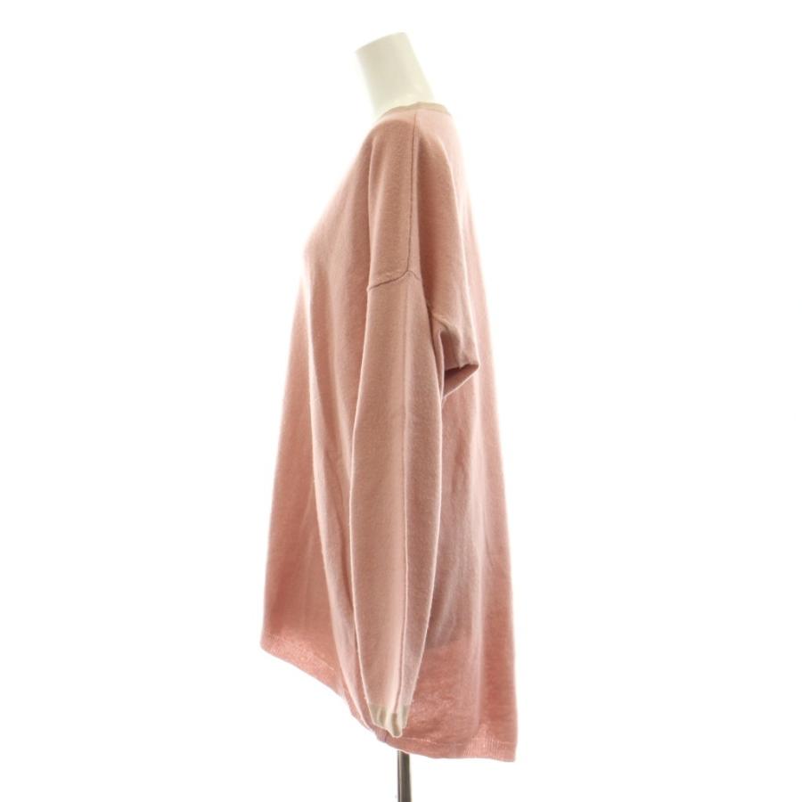 レリアン Leilian ニット セーター 長袖 Vネック カシミヤ 大きい