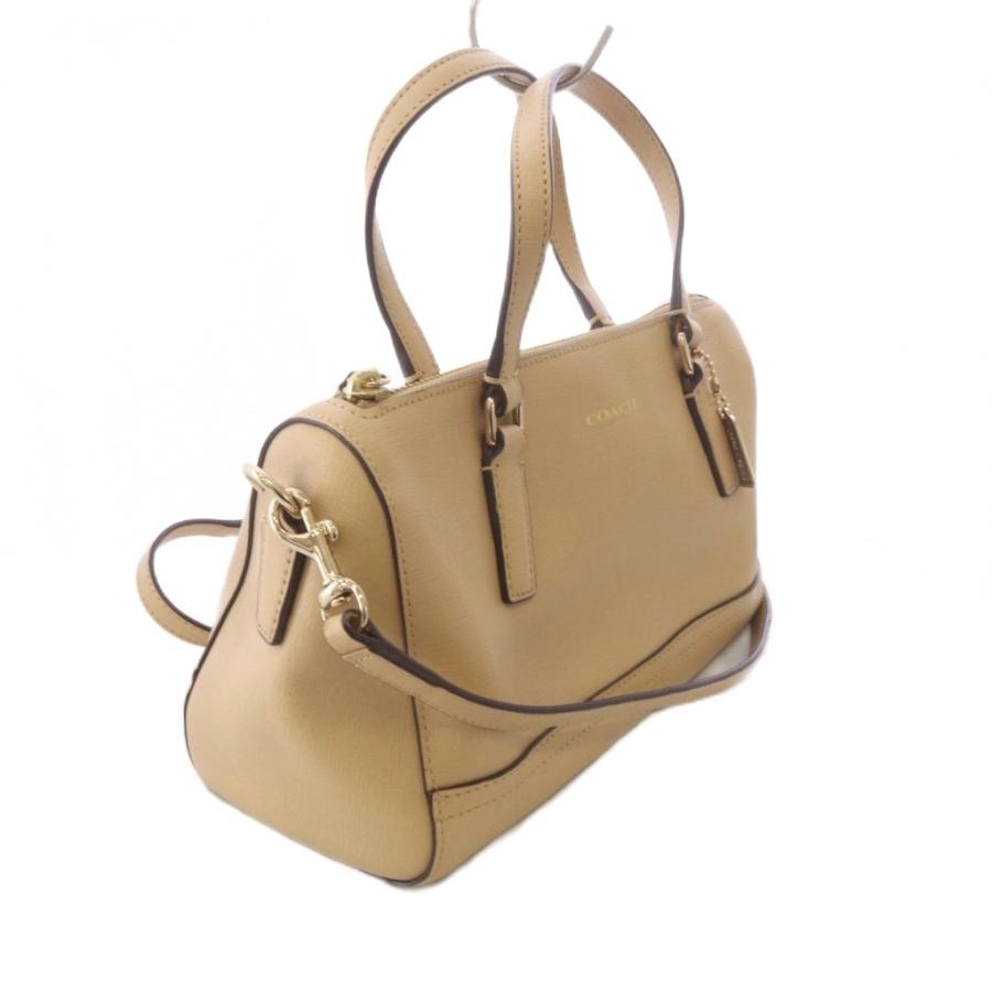 【未使用品】コーチ レザー２way ハンドバッグ 薄いベージュ A443 COACH（コーチ） ハンドバッグ ショルダーバッグ レザー ベージュ