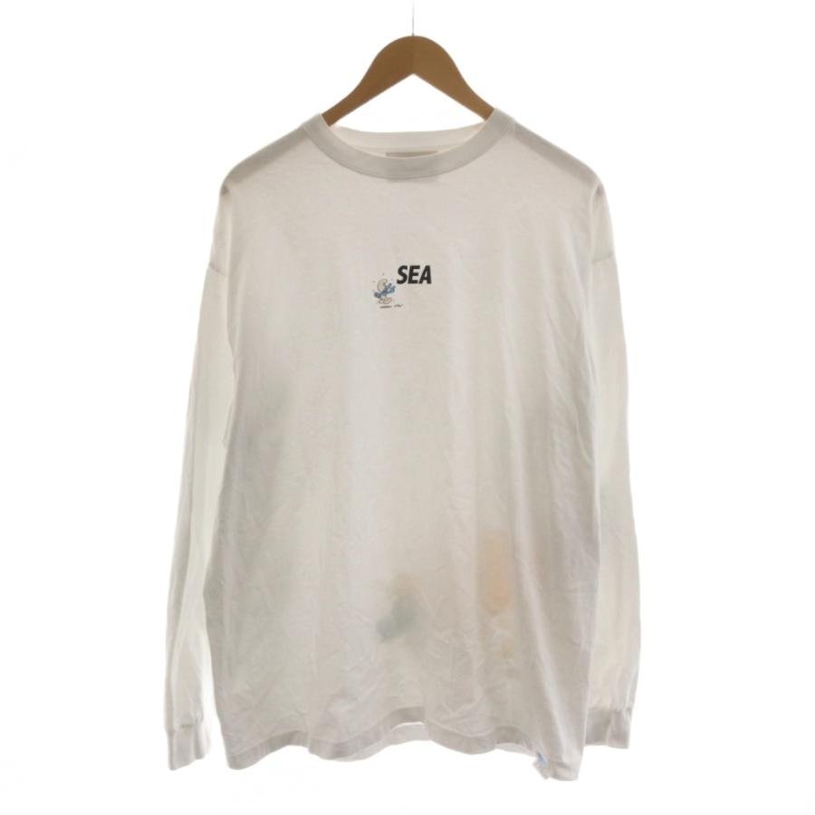 ウィンダンシー WIND AND SEA ×SMURFS ×スマーフ Tシャツ カットソー L