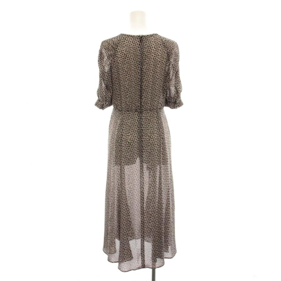 アナイ ANAYI 23SS スクエアジオメトリックプリントワンピース ロング