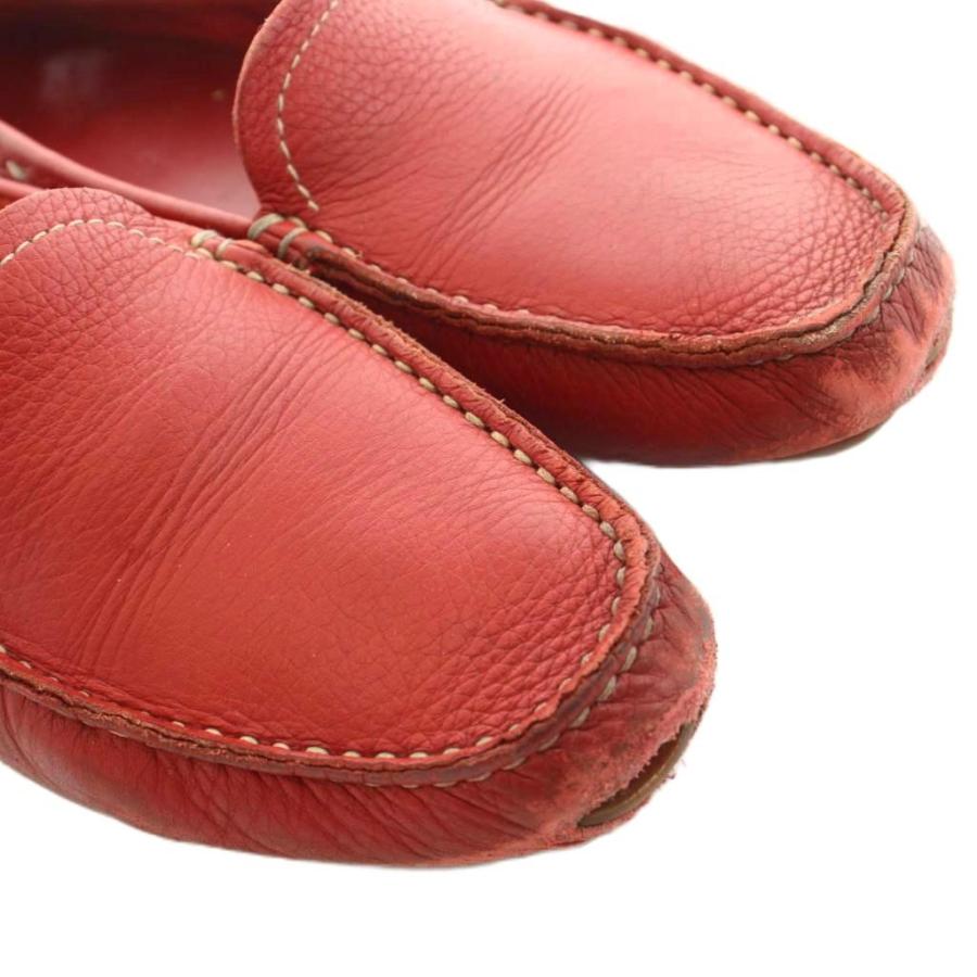 PRADA（プラダ） ドライビングシューズ ローファー レザー 36.5 赤 