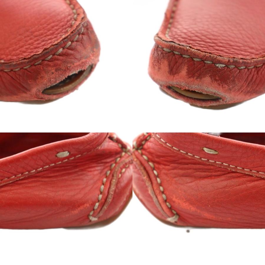 PRADA（プラダ） ドライビングシューズ ローファー レザー 36.5 赤 