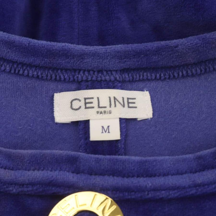 セリーヌ CELINE セットアップ カットソー 長袖 イージーパンツ ロゴ M 青 ブルー /AN42 レディース | CELINE | 06