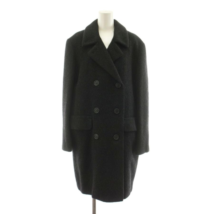 美品★MaxMara 黒チェスターコート　アンゴラ混ウール100%　イタリア製 美品☆MaxMara 黒チェスターコート アンゴラ混ウール100% イタリア製