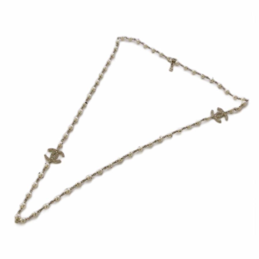 シャネル CHANEL  A15C パール ココマーク ネックレス ゴールドカラー /KH ■OH レディースの画像