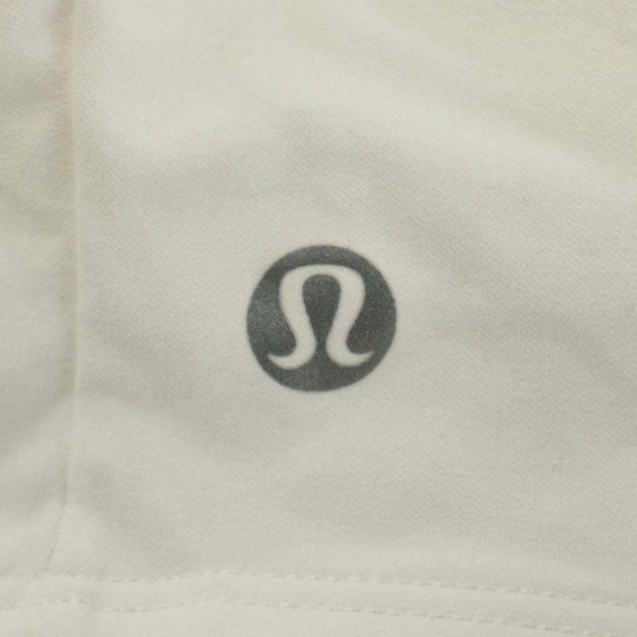 ルルレモン lululemon ジップアップパーカー 白 長袖 ノースリーブ