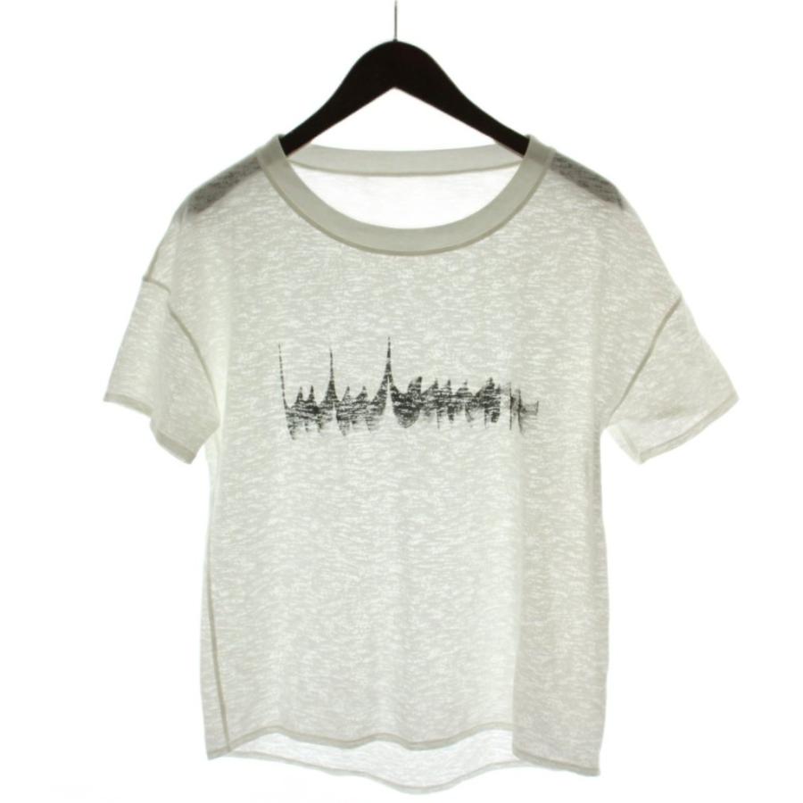 ルルレモン lululemon Tシャツ カットソー オフホワイト 半袖 ラウンド 