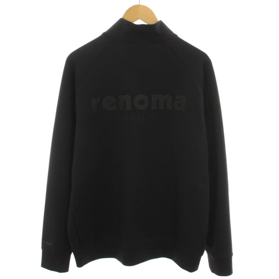 【未使用品】renoma ハーフジッププルオーバーXL 黒 レノマ renoma ゴルフ GOLF ゴルフウェア ハーフジッププルオーバー