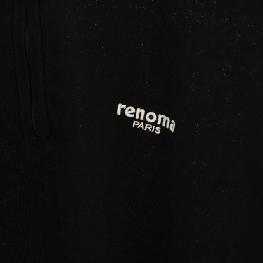 レノマ renoma ゴルフ ゴルフウェア ハーフジップニットポロシャツ