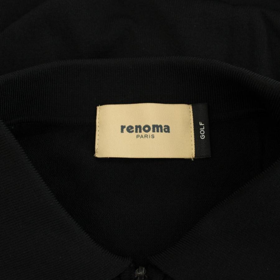 レノマ renoma ゴルフ ゴルフウェア ハーフジップニットポロシャツ